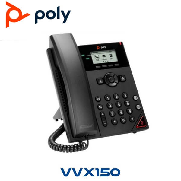 Polycom VVX 150 2-Line Entry-level Desktop Phone PoE - VoIP Supply